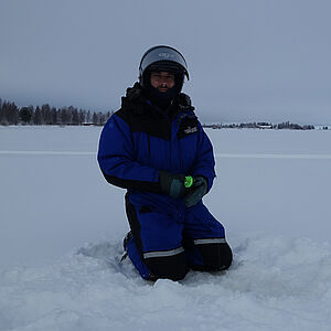 Lappland Reisen Eisangeln