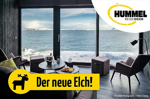 Aurora Zimmer im Inselhotel Hamn i Senja