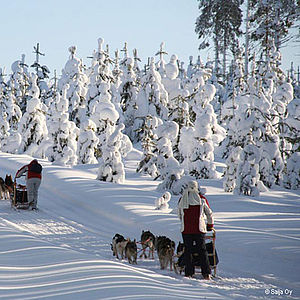 Finnland Schnee Urlaub