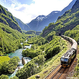 Zugfahren Norwegen