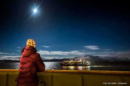 Eine Postschiffreise (Hurtigruten/Havila) im Winter